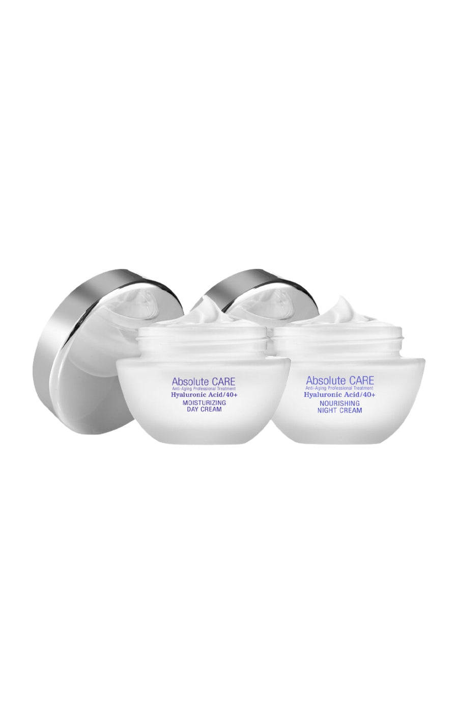 Crèmes hydratantes jour & nuit - Acide hyaluronique - Visage - 2 x 50 ml