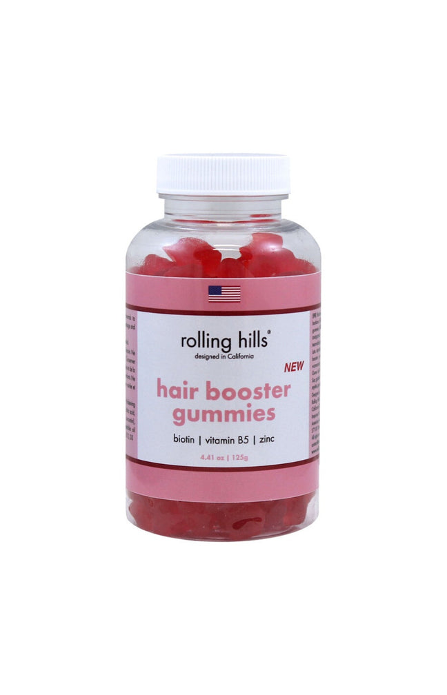 Gummies pousse de cheveux - Biotine, vitamine B5 & zinc - 60 unités