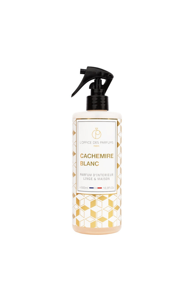 Parfum d'intérieur & de linge - Cachemire blanc - Boisé musqué - 500 ml