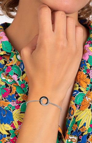 Bracelet - Acier inoxydable & cristal