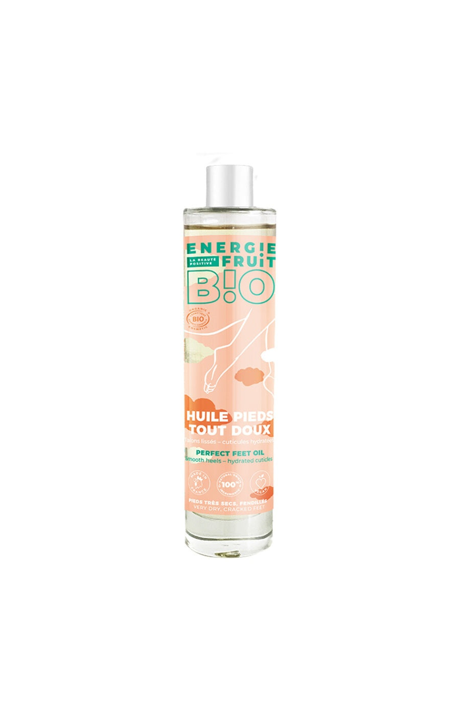 Huile bio pieds tout doux - Peaux très sèches - 100 ml