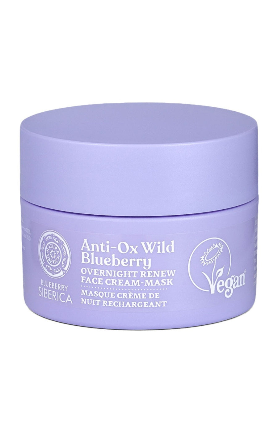 Masque crème de nuit rechargeant vegan - Myrtille - Visage