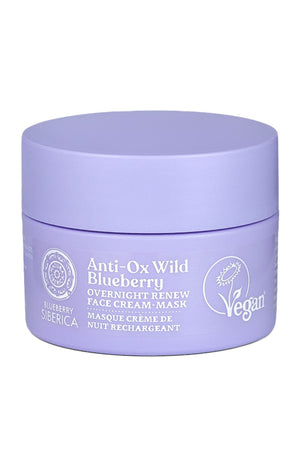 Masque crème de nuit rechargeant vegan - Myrtille - Visage