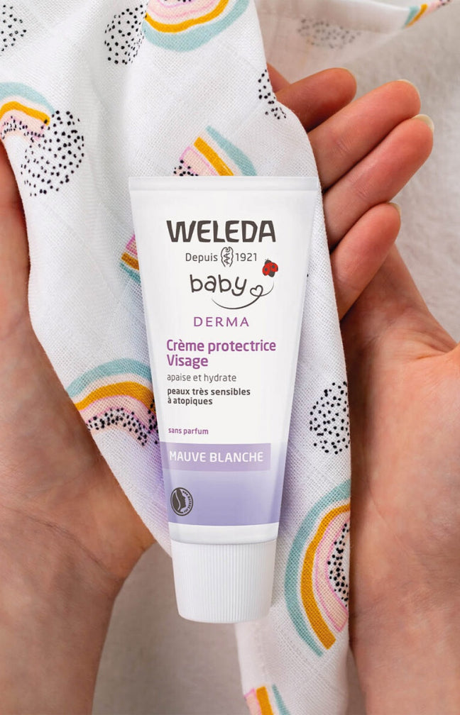 Crème protectrice - Mauve blanche bio - Visage - Bébé - 50 ml