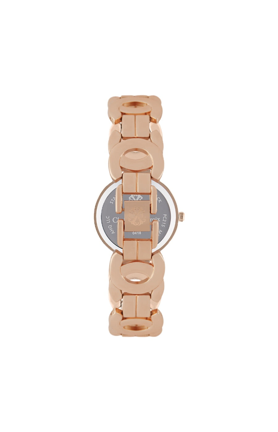 Montre à quartz en acier - Doré rose