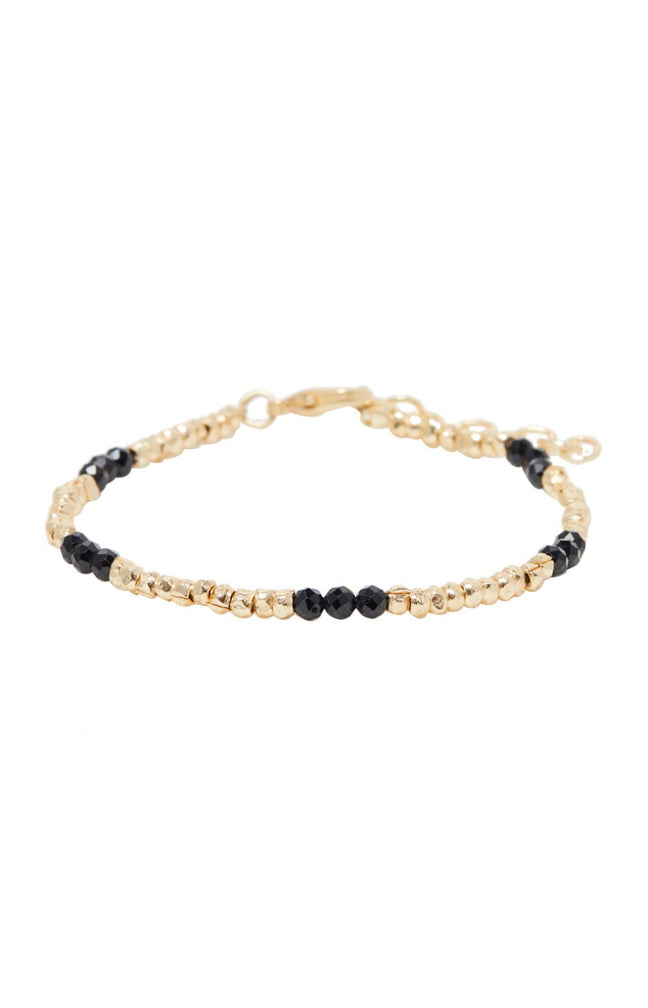 Bracelet  Rosana - Onyx noir - Doré