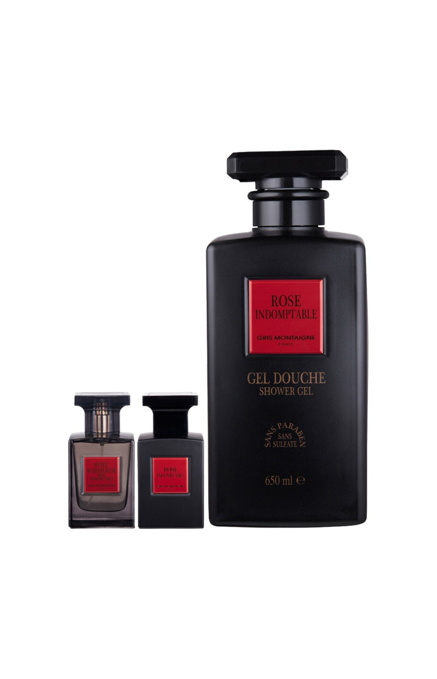 Coffret Rose Indomptable Extrait de parfum 75 ml - Boisé - 3 produits