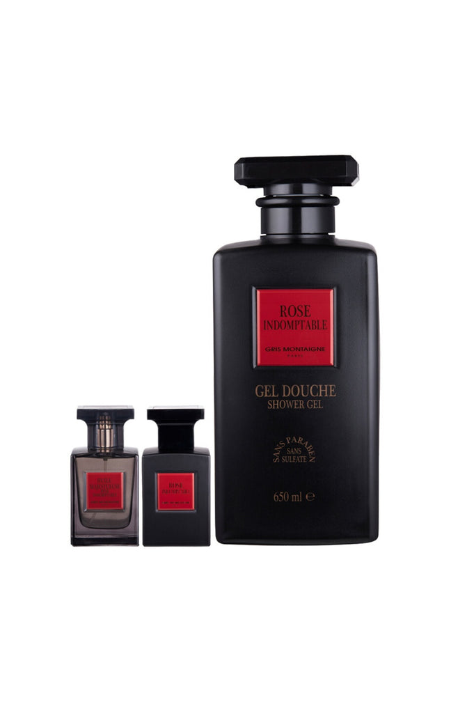 Coffret Rose Indomptable Extrait de parfum 75 ml - Boisé - 3 produits
