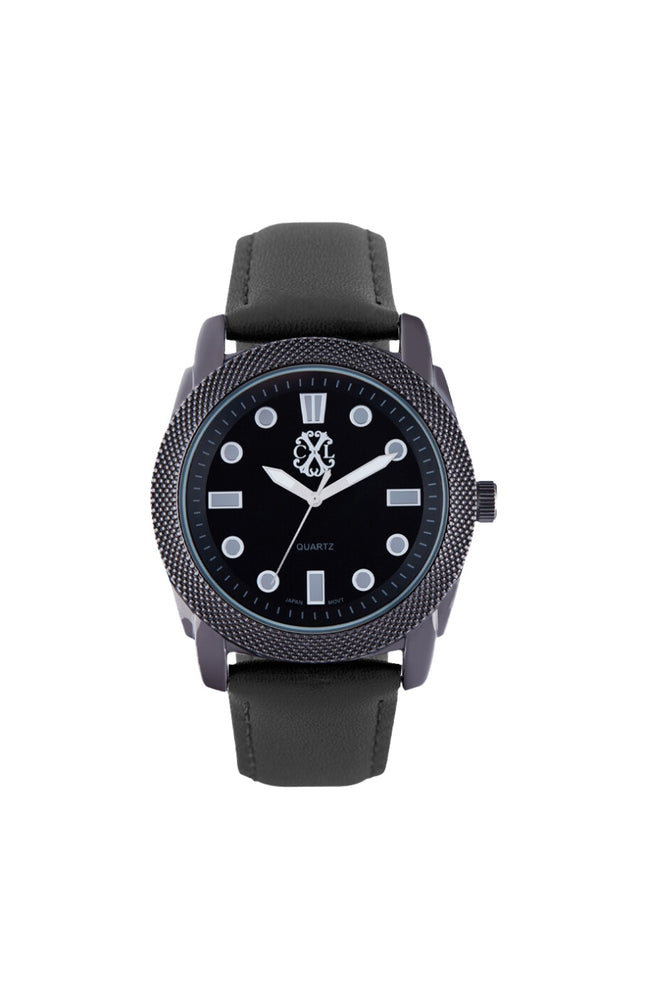 Montre - Alliage argenté & polyuréthane - Homme