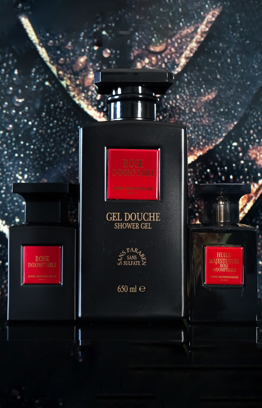 Coffret Rose Indomptable Extrait de parfum 75 ml - Boisé - 3 produits