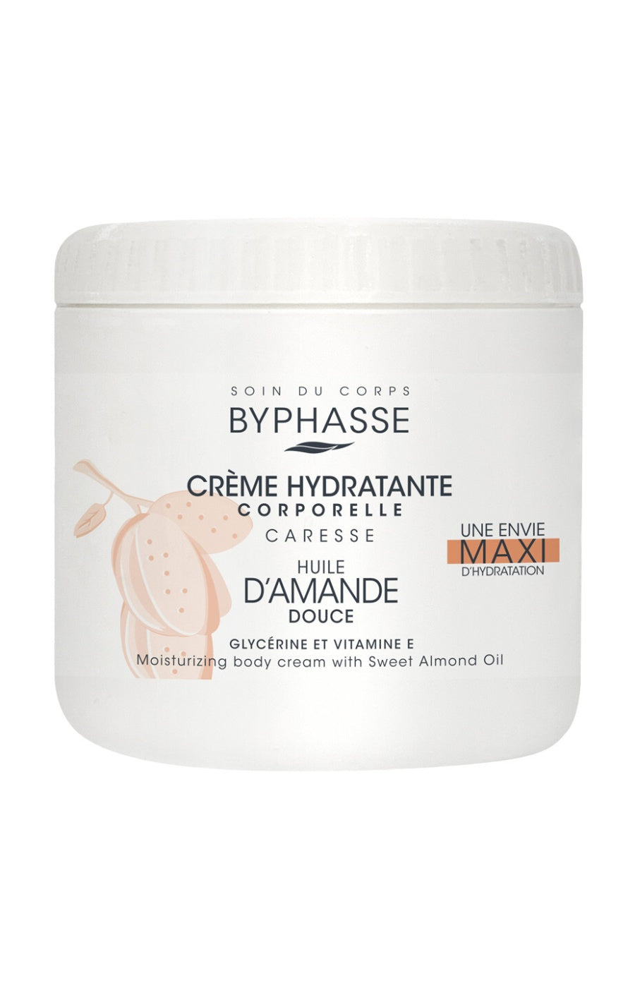 Crème hydratante au beurre de karité - Amande - Corps - 500 ml