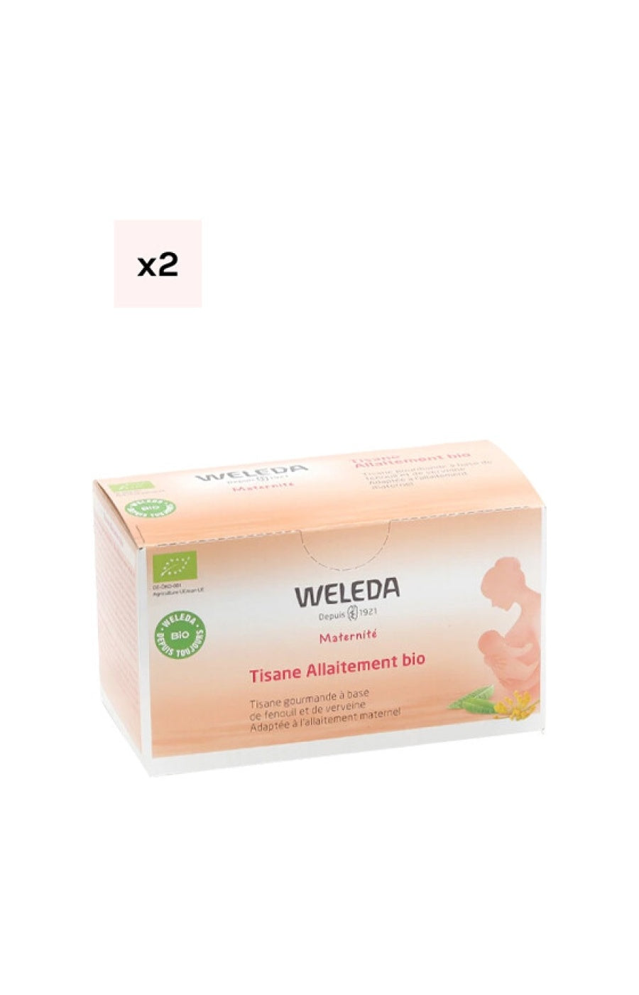 Tisanes allaitement bio - Verveine - 2 x 20 sachets