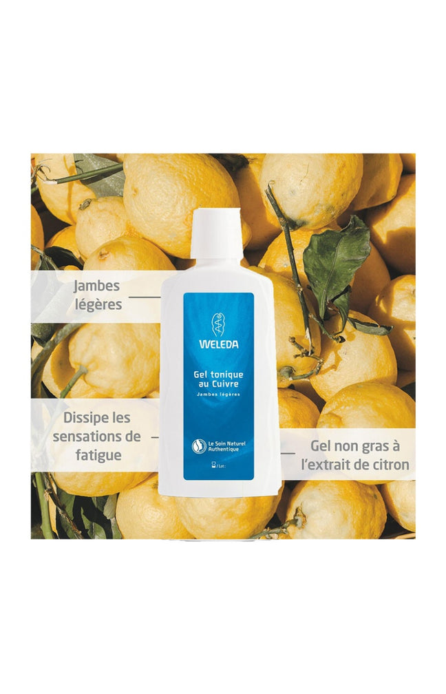 Gel tonique au cuivre - Jambes légères - 200 ml