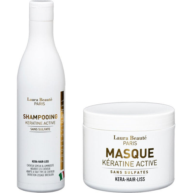 Shampoing & masque - Kératine active - 2 x 500 ml