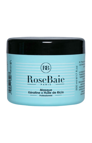 Masque hydratant - Kératine & huile de ricin - Cheveux secs & abîmés - 500 ml