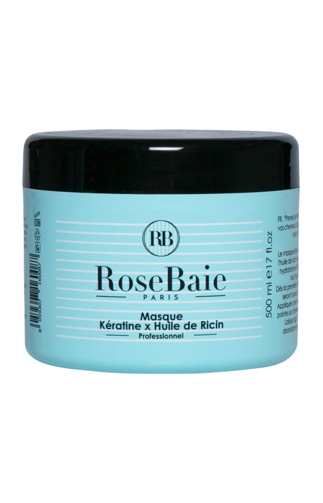 Masque hydratant - Kératine & huile de ricin - Cheveux secs & abîmés - 500 ml
