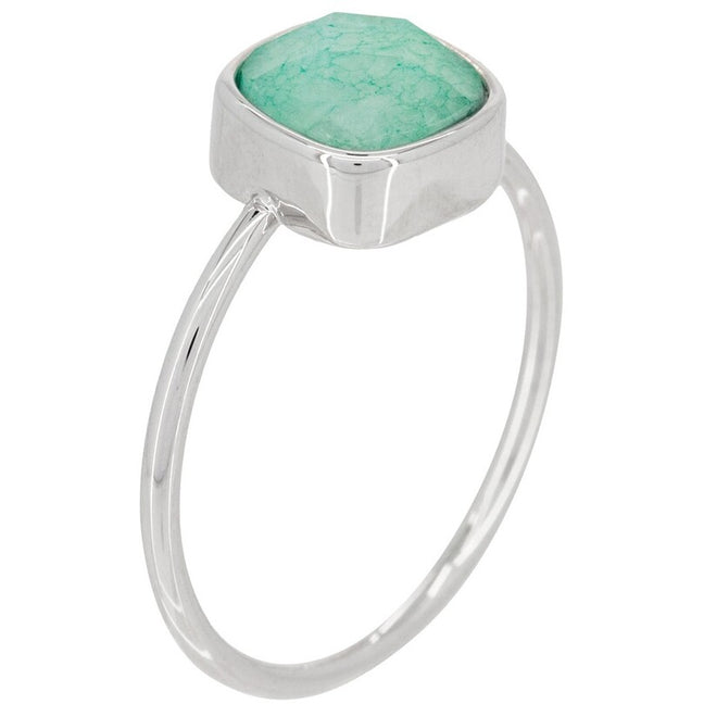 Bague Ella - Amazonite - Argenté