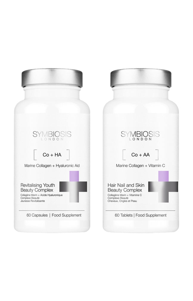 Duo de complexes beauté - Collagène marin, vitamine C & acide hyaluronique - 2 x 60 capsules