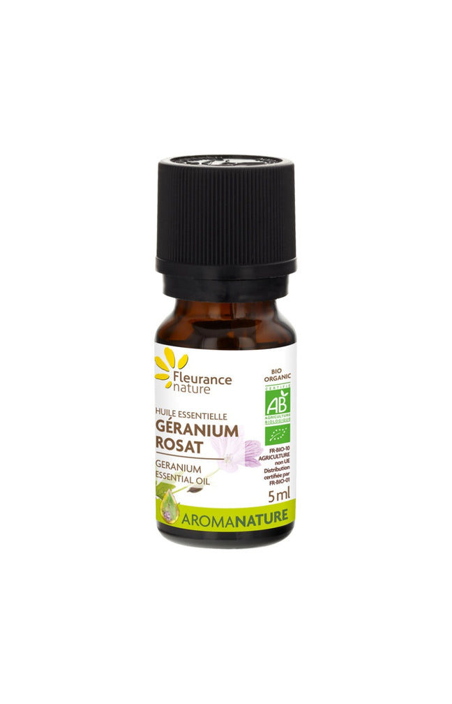 Huile essentielle bio - Géranium rosat - 10 ml