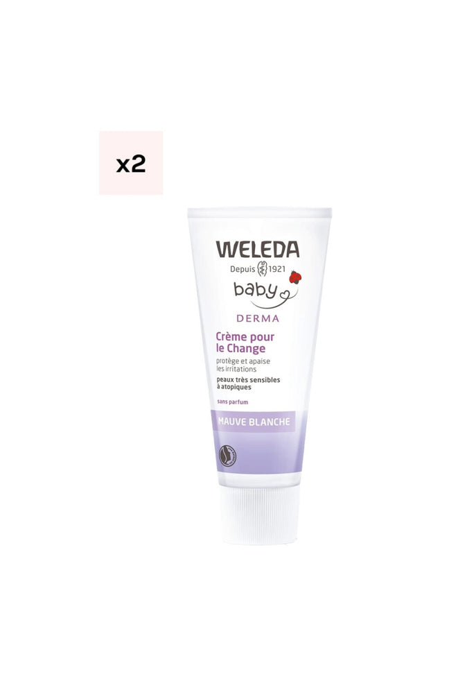Crèmes de change - Mauve blanche bio - Peaux sensibles - Bébé - 2 x 50 ml
