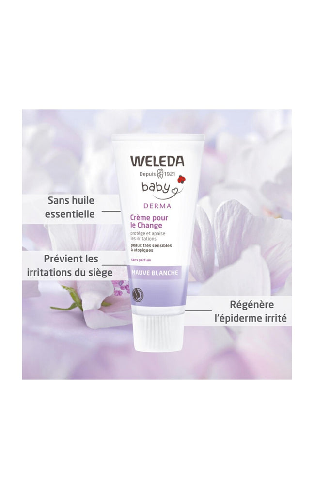 Crèmes de change - Mauve blanche bio - Peaux sensibles - Bébé - 2 x 50 ml