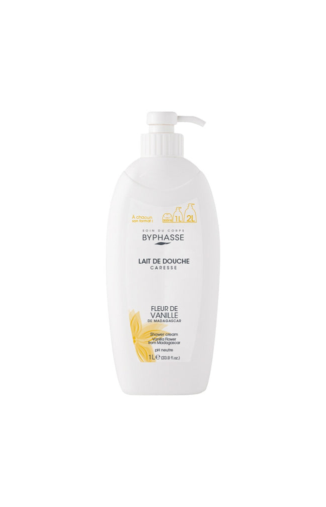 Lait de douche - Fleur de vanille - Caresse - 1 L