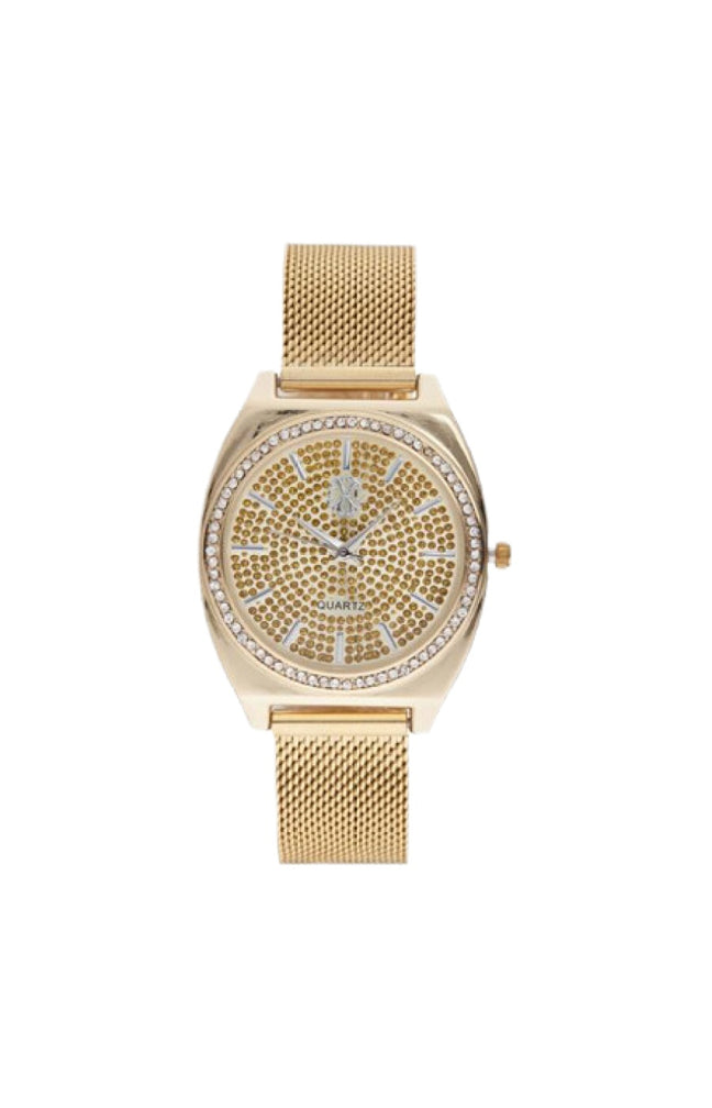 Montre à quartz en acier inoxydable - Doré