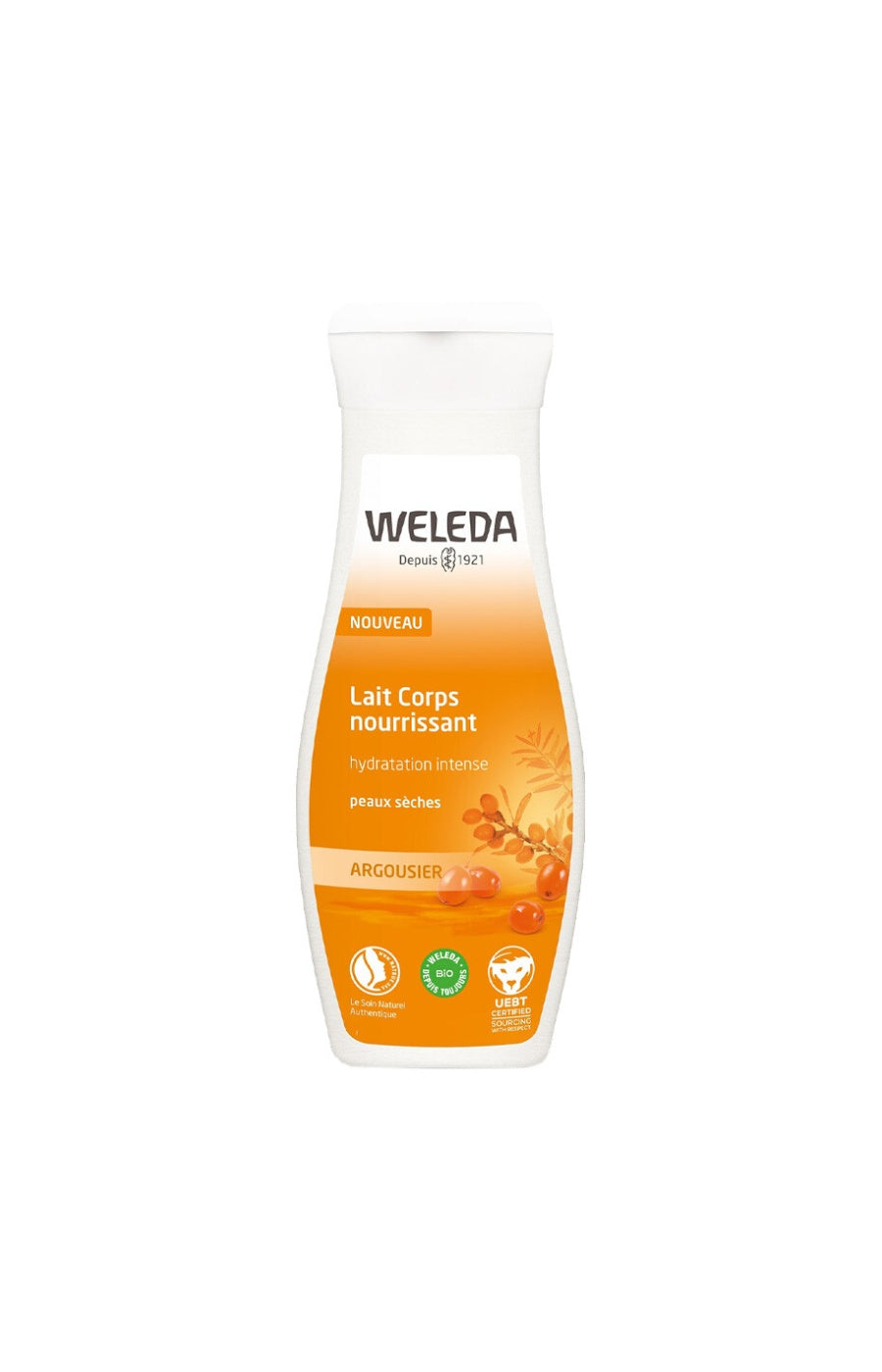 Lait nourrissant bio - Argousier - Peux sèches - 200 ml