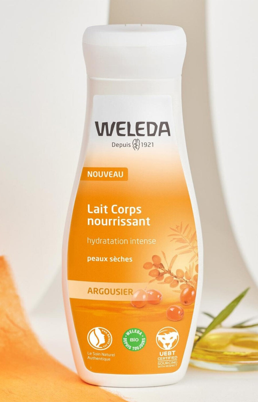 Lait nourrissant bio - Argousier - Peux sèches - 200 ml