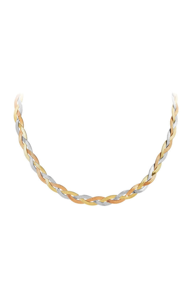 Collier - Acier inoxydable - Doré