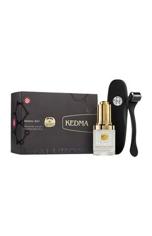 Coffret hydratant - Derma-roller & sérum - Visage - Nuit - 30 ml