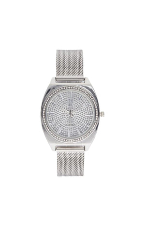 Montre à quartz en acier inoxydable - Argenté