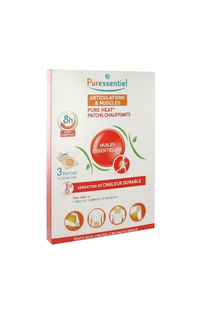 Patchs chauffants aux 14 huiles essentielles - Articulations & muscles - 2 x 3 unités