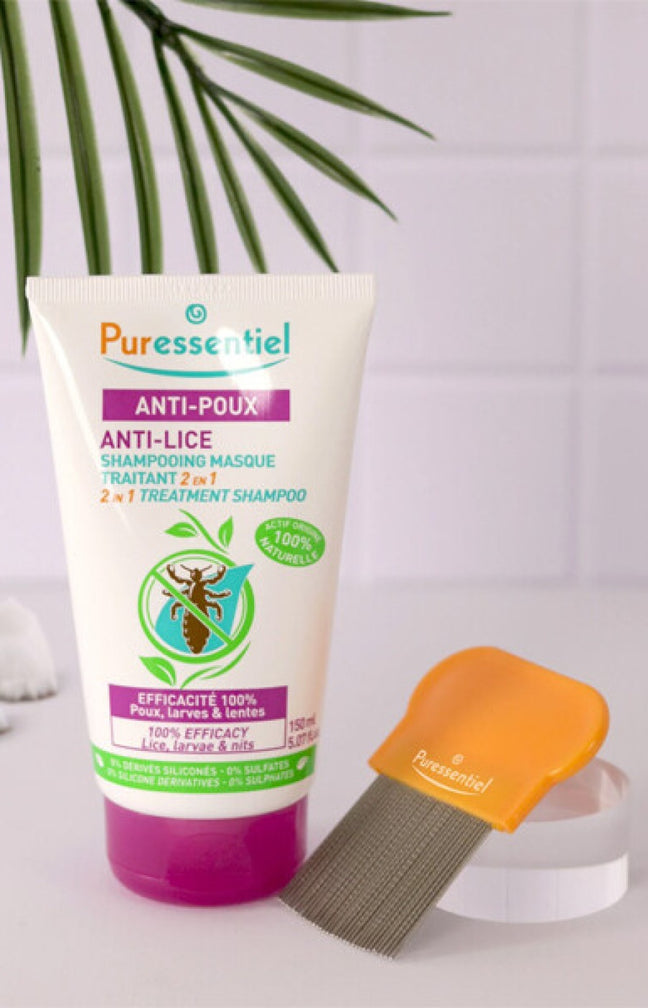Shampoing masque traitant 2-en-1 anti-poux & peigne - 150 ml
