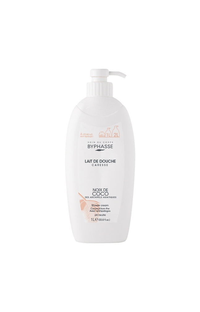 Lait de douche - Noix de coco - Caresse - 1 L