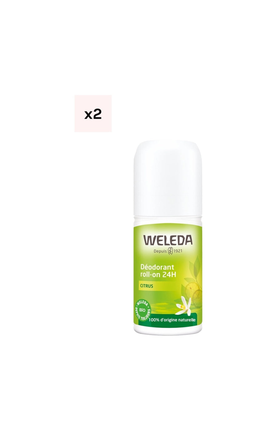 Déodorants roll-on 24h - Citrus - 2 x 50 ml
