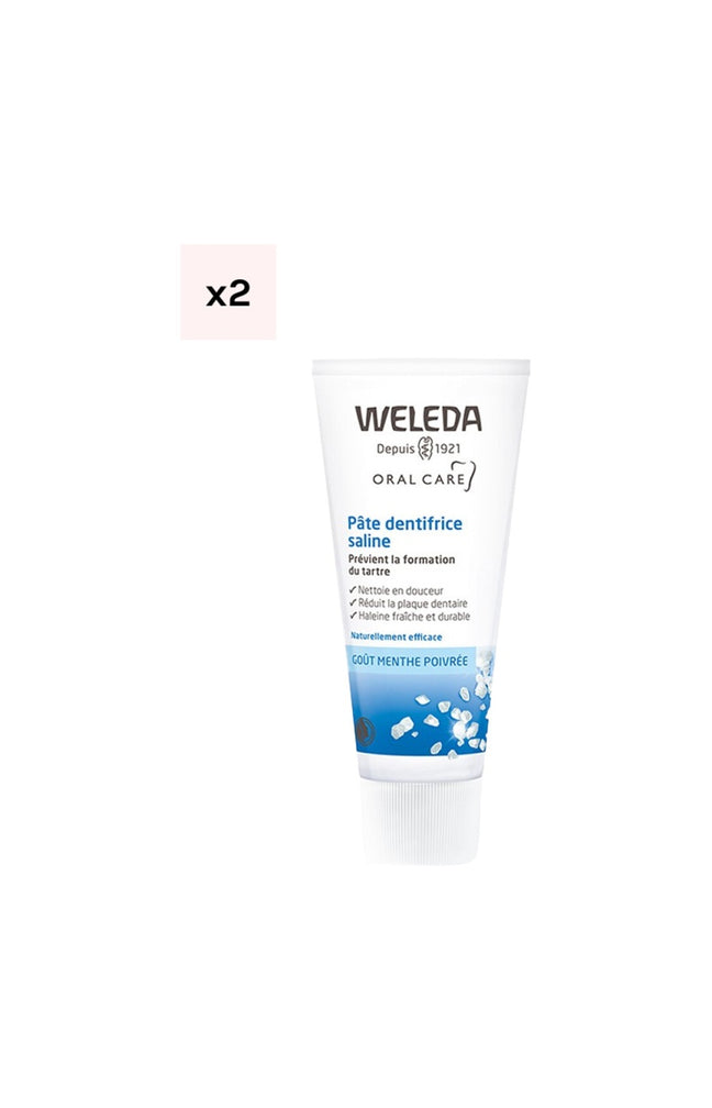 Dentifrices salines - Menthe poivrée - 2 x 75 ml