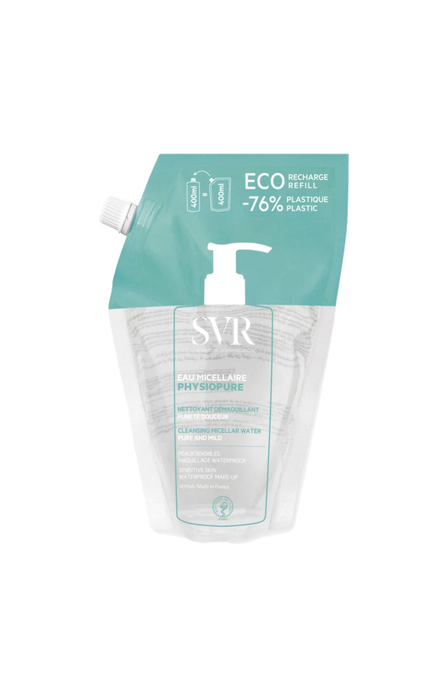 Recharge eau micellaire pureté douceur - Physiopure - Peaux sensibles - 400 ml