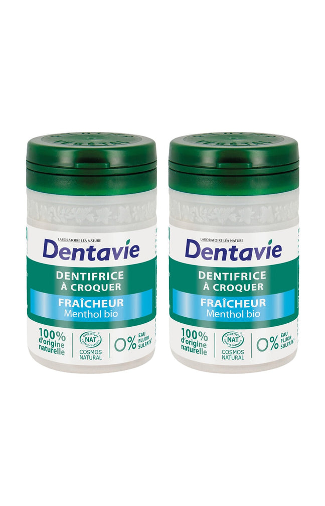 Dentifrice fraicheur à croquer - Menthol bio - 120 comprimés