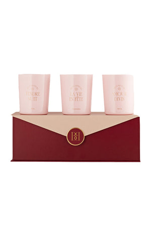 Coffret bougies parfumées - 3 x 90 g
