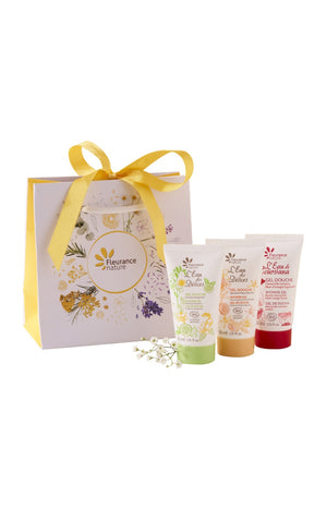 Coffret de gels douche bio - 3 x 50 ml