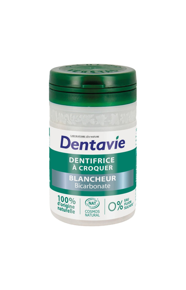 Dentifrice blancheur à croquer - Bicarbonate - 60 comprimés