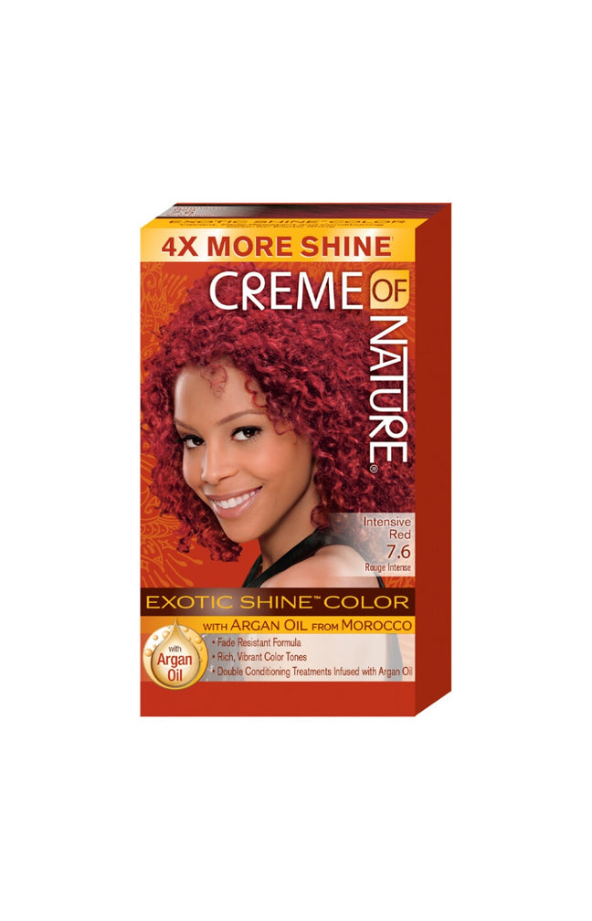 Coloration permanente - Huile d'argan du Maroc - 7.6 Intensive Red - Cheveux frisés et bouclés