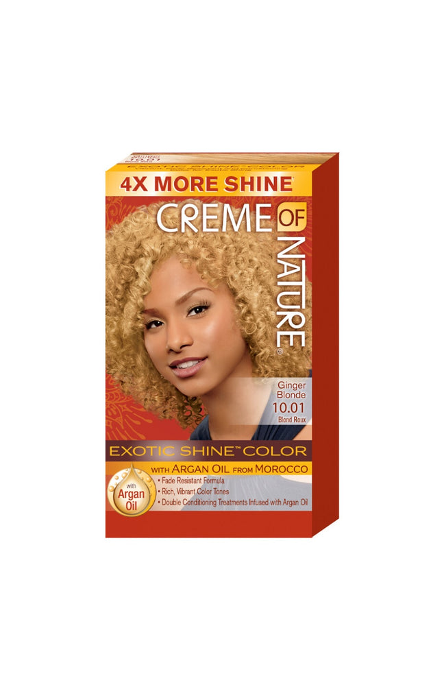Coloration permanente - Huile d'argan du Maroc - 10.01 Ginger Blonde - Cheveux frisés et bouclés