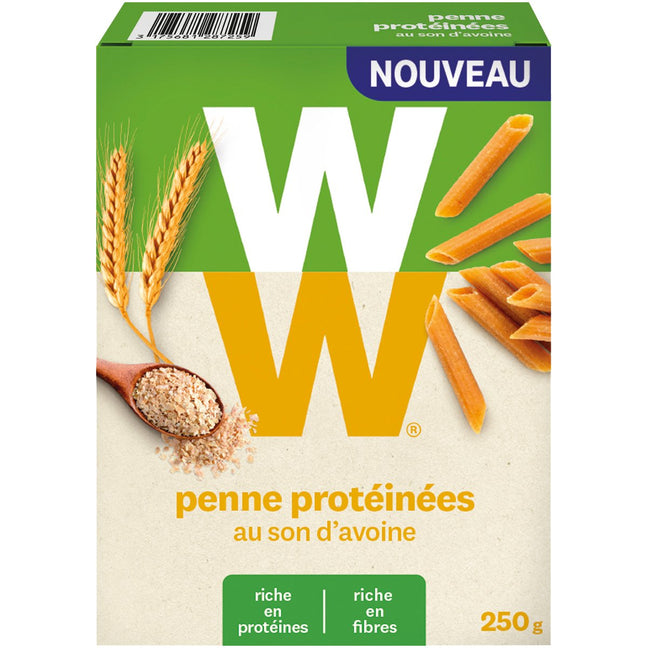 Pâtes penne protéinées - Son d'avoine - 250 g
