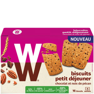 Biscuits petit déjeuner - Chocolat & noix de pécan - 16 unités