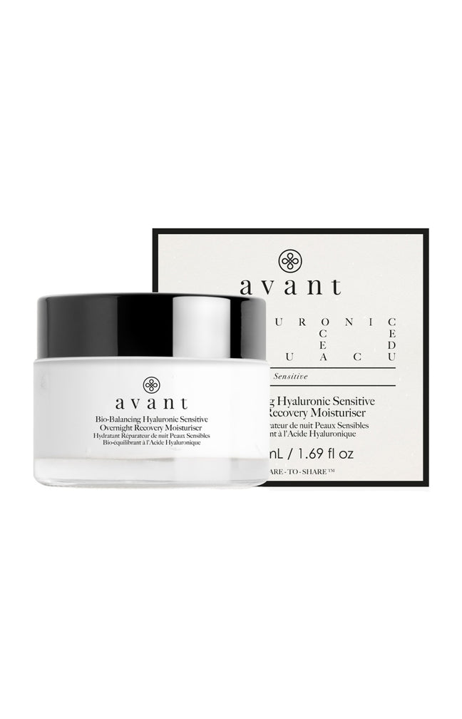 Crème de nuit hydratante & réparatrice - Acide hyaluronique - Sensitive - Peaux sensibles - 50 ml