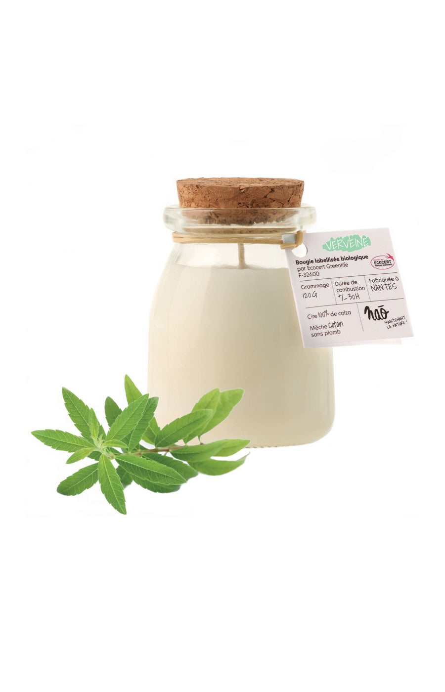 Bougie parfumée - Verveine - 30h