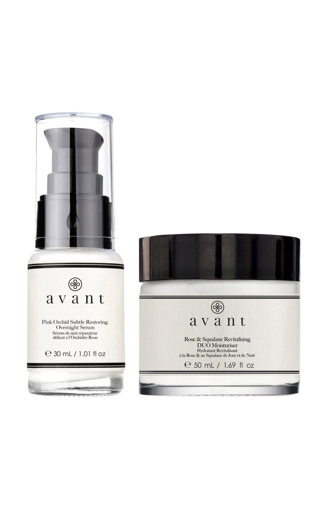 Sérum de nuit réparateur & crème hydratante revitalisante - Visage