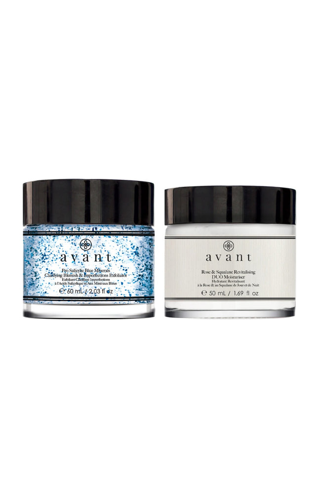 Exfoliant anti-imperfections & crème hydratante revitalisante - Visage